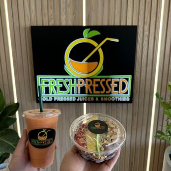 Fresh Pressed - Tropical Press smoothie and Nutty Delight bowl - Juice Bars & Smoothies Near Me - Southington, Connecticut