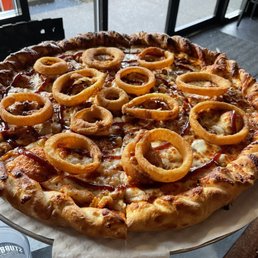 The Rodeo Pizza - extra large and we took half home