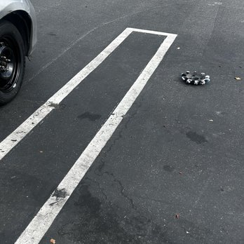 America's Tire - Straight up just left it on the ground after their already terrible service - Tires Near Me - Huntington Beach, California