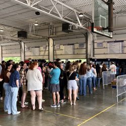 Greek Festival - Food lines