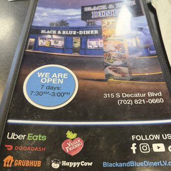 Black & Blue Diner - Menu - Diners Near Me - Las Vegas, Nevada