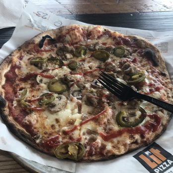 LIT Pizza - Prairieville - My pizza:Italian sausage, pickles jalapeños, mushrooms. - Pizza Near Me - Gonzales, Louisiana