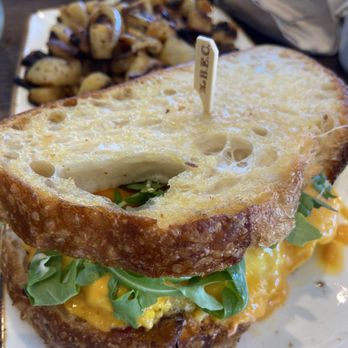 First Watch - The B.E.C. The bacon egg and cheese sandwich with Calabrian chilies, chili oil and arugula! - Cafes Near Me - Royal Oak, Michigan First Watch - The B.E.C. The bacon egg and cheese sandwich with Calabrian chilies, chili oil and arugula! - Cafes Near Me - Royal Oak, Michigan