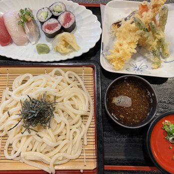 Yohei Sushi Restaurant - Sushi tempura and cold udon set - Sushi Bars Near Me - Honolulu, Hawaii