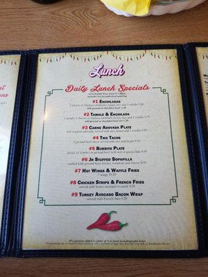 Menu photo 2 La Casita Cafe Farmington, NM