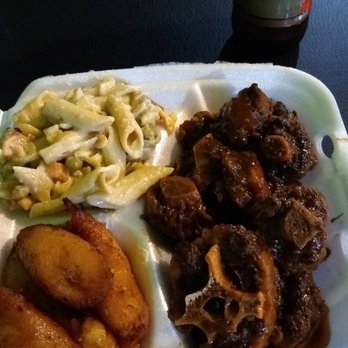 SP Jamaican Jerk Kitchen - Oxtails with plantains and Rasta Pasta. Delicious! - Comfort Food Near Me - Hendersonville, North Carolina SP Jamaican Jerk Kitchen - Oxtails with plantains and Rasta Pasta. Delicious! - Comfort Food Near Me - Hendersonville, North Carolina