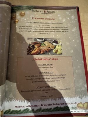 Menu photo 2 Bratwurst-Röslein Nuremberg, BY