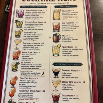 Dad's Kitchen - Drink Menu - New American Near Me - Fair Oaks, California
