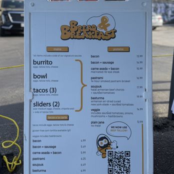 Bread & Breakfast - North Hollywood - Menu - Breakfast & Brunch Near Me - North Hollywood, California Bread & Breakfast - North Hollywood - Menu - Breakfast & Brunch Near Me - North Hollywood, California