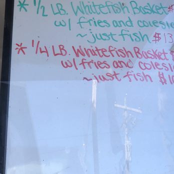 The Fish Basket - Menu - Food Stands Near Me - Munising, Michigan The Fish Basket - Menu - Food Stands Near Me - Munising, Michigan