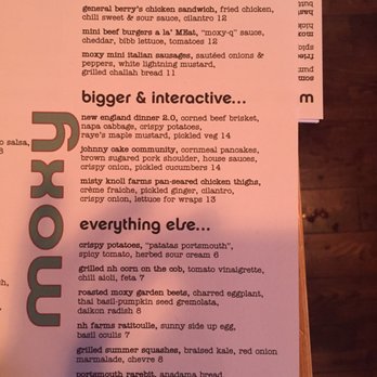 Moxy - Menu - American Near Me - Portsmouth, New Hampshire