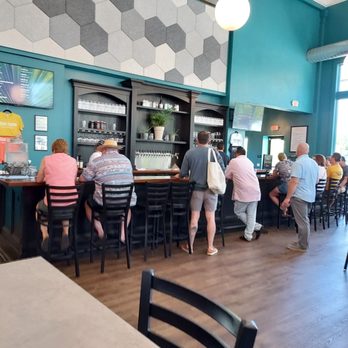 Our Town Brewery - people sitting at the bar - Breweries Near Me - Lancaster, Pennsylvania