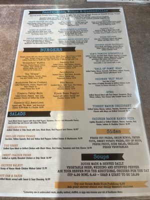 Menu photo 2 Samantha's Sunny Corner Restaurant Canton, OH