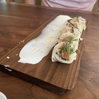 Uchi Miami - Smoked sake roll - Asian Fusion Near Me - Miami, Florida Uchi Miami - Smoked sake roll - Asian Fusion Near Me - Miami, Florida