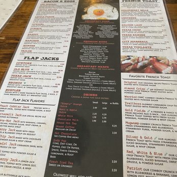 Oldwest Cafe - A very large menu! - Breakfast & Brunch Near Me - Denton, Texas Oldwest Cafe - A very large menu! - Breakfast & Brunch Near Me - Denton, Texas