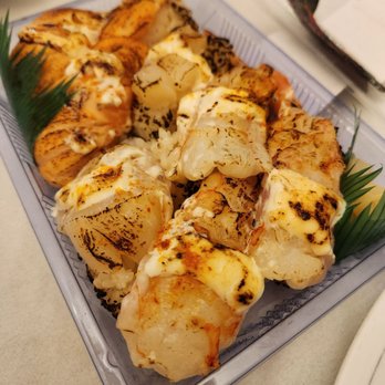 Tokyo Central - Costa Mesa - seared shrimp salmon scallop nigiri with ichimi garlic soy mayo - International Grocery Near Me - Costa Mesa, California Tokyo Central - Costa Mesa - seared shrimp salmon scallop nigiri with ichimi garlic soy mayo - International Grocery Near Me - Costa Mesa, California