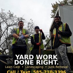 Slims Detailing On Demand - Our crew on the job -- lawn care, landscaping, junk removal & more. Rochester & Monroe County. Call/Text 585-210-3396