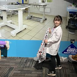 Discovery Science Place - Dr. Valencia at work.