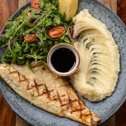 Nukha Restaurant & Lounge - Grilled Branzino