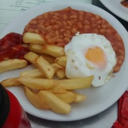 Millhouses Park Cafe - Egg, chips and beans £3 for a child's portion.