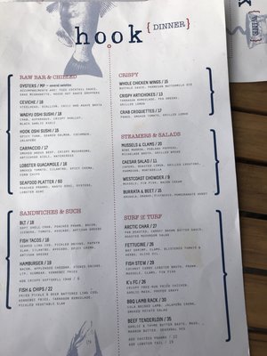 Menu photo 7 Hook Restaurant Vancouver, BC Menu photo 7 Hook Restaurant Vancouver, BC