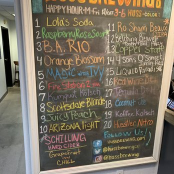 Huss Brewing Tempe Taproom - Beer list - Breweries Near Me - Tempe, Arizona Huss Brewing Tempe Taproom - Beer list - Breweries Near Me - Tempe, Arizona