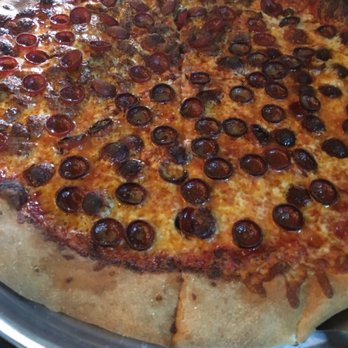 Caliente Pizza and Draft House - Brooklyn w/ pepperoni and half sausage - Pizza Near Me - Monroeville, Pennsylvania Caliente Pizza and Draft House - Brooklyn w/ pepperoni and half sausage - Pizza Near Me - Monroeville, Pennsylvania