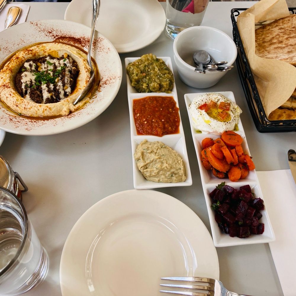 Oren's Hummus - Sampler, beef hummus - Mediterranean Near Me - Mountain View, California Oren's Hummus - Sampler, beef hummus - Mediterranean Near Me - Mountain View, California