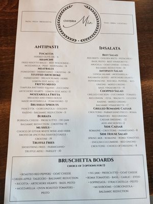 Menu photo 8 Osteria Mia Surprise, AZ Menu photo 8 Osteria Mia Surprise, AZ