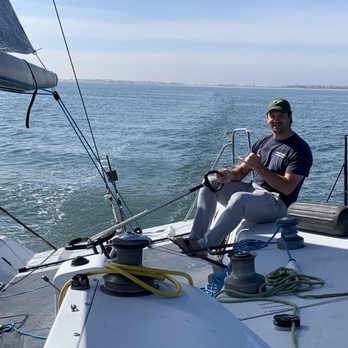 Dorgan Yachts - Sea trial with Mike on the Farr 40 (disregard the missing strop). - Boat Dealers Near Me - San Diego, California Dorgan Yachts - Sea trial with Mike on the Farr 40 (disregard the missing strop). - Boat Dealers Near Me - San Diego, California
