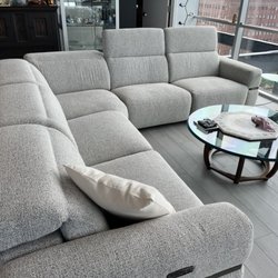 Designers Furniture - Sectional with extendible head rest and foot rest at ends