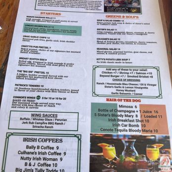 Culhanes Irish Pub & Restaurant - Menu - Sports Bars Near Me - Atlantic Beach, Florida Culhanes Irish Pub & Restaurant - Menu - Sports Bars Near Me - Atlantic Beach, Florida