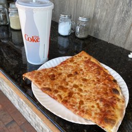 Huge slice of pizza