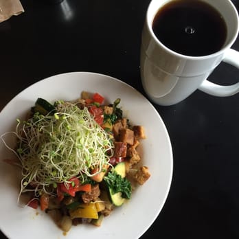 The Booch Bar - My $14 breakfast: Tempeh Scramble with coffee. - Breakfast & Brunch Near Me - Hilo, Hawaii The Booch Bar - My $14 breakfast: Tempeh Scramble with coffee. - Breakfast & Brunch Near Me - Hilo, Hawaii