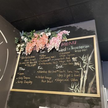 Meshi - a menu on a chalk board - Sushi Bars Near Me - Calgary, Alberta Meshi - a menu on a chalk board - Sushi Bars Near Me - Calgary, Alberta