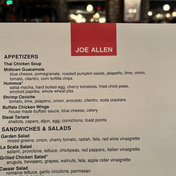 Joe Allen - American Near Me - New York, New York Joe Allen - American Near Me - New York, New York
