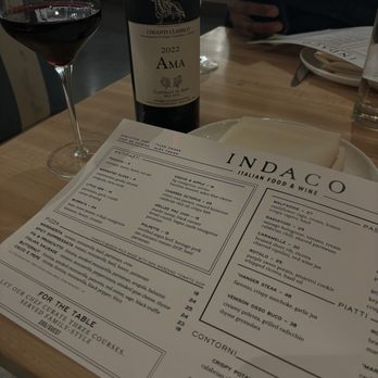 Indaco - Menu + wine - Wine Bars Near Me - Atlanta, Georgia Indaco - Menu + wine - Wine Bars Near Me - Atlanta, Georgia