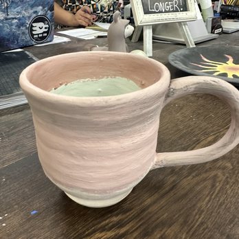 Kiln It - Mug is ready to go into the kiln - Arts & Crafts Near Me - Albuquerque, New Mexico