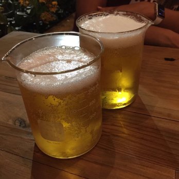 Ramen Lab Eatery - Beer served in beakers!! So creative!! - Ramen Near Me - Boca Raton, Florida