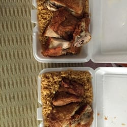 Hong Kong Chinese Restaurant - Two Fried Half Chickens w/ Regular Fried Rice