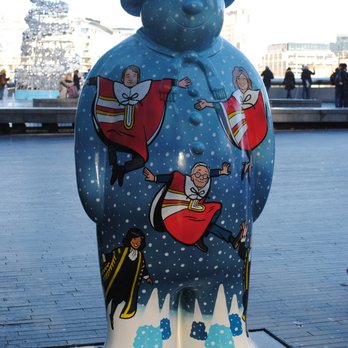 South Bank - 10 lords a-leaping. 12 days of Christmas Snowmen - Landmarks & Historical Buildings Near Me - London, XGL