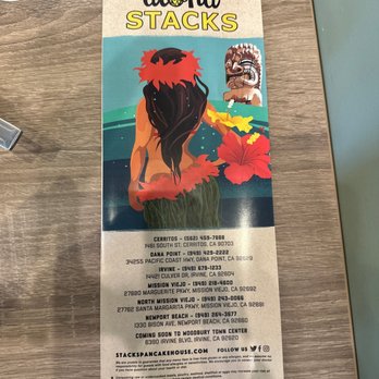 Aloha Stacks - Menu - Breakfast & Brunch Near Me - Irvine, California
