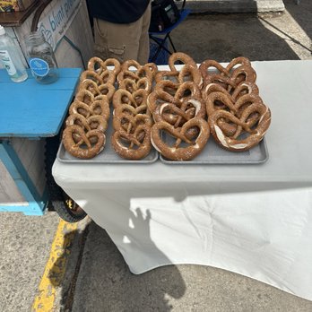 Blunt Pretzels - The pretzels on the serving tray - Pretzels Near Me - Swannanoa, North Carolina