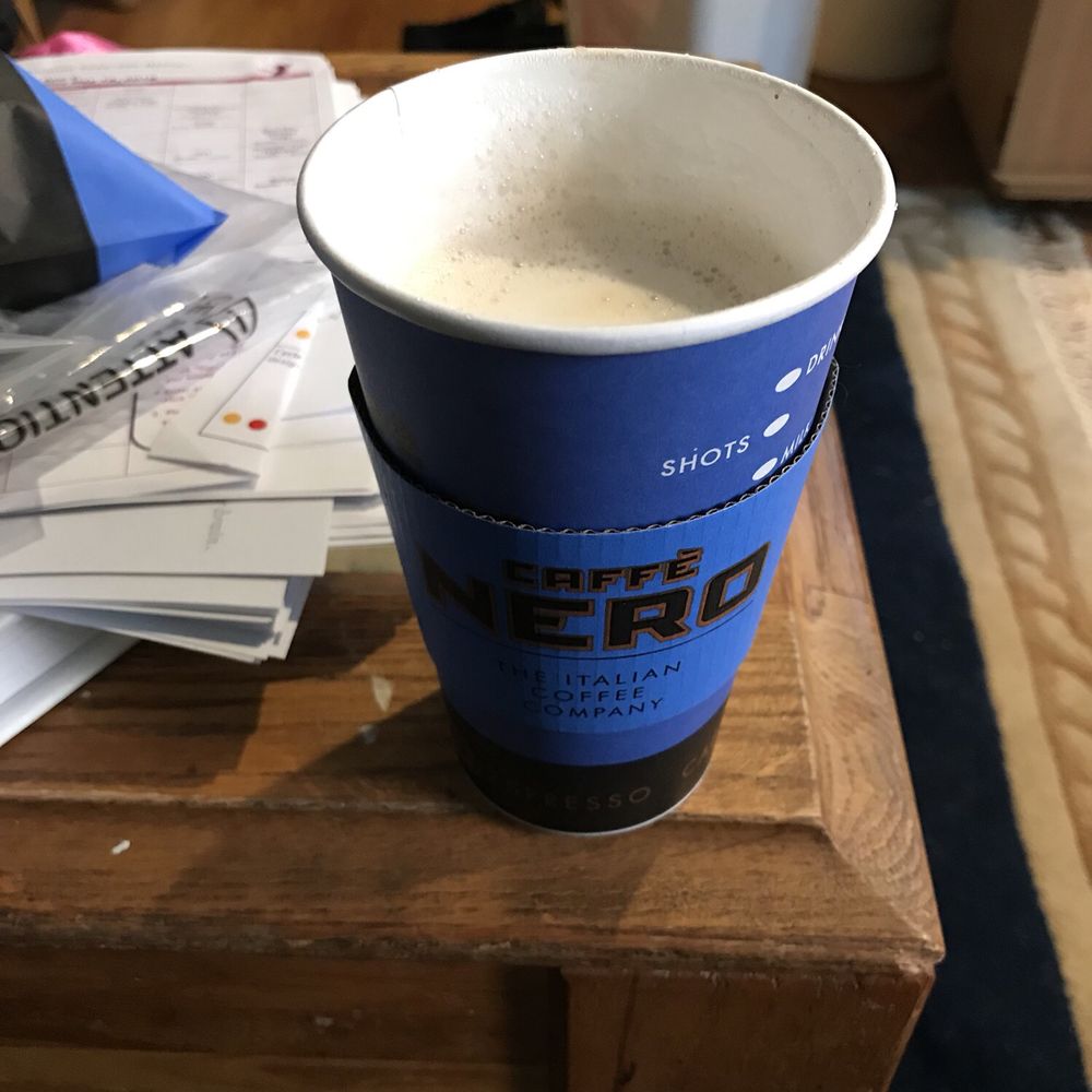 Caffe Nero - No foam doesn't mean no drink or does it? At Cafe Nero apparently you get a partially empty cup if you ask for no foam. - Coffee & Tea Near Me - Boston, Massachusetts Caffe Nero - No foam doesn't mean no drink or does it? At Cafe Nero apparently you get a partially empty cup if you ask for no foam. - Coffee & Tea Near Me - Boston, Massachusetts