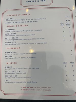 Menu photo 1 La Taza Coffee & More St. Augustine, FL Menu photo 1 La Taza Coffee & More St. Augustine, FL