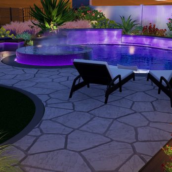 SD Outdoor Scapes - Custom back yard design featuring Pool and spa raised garden areas pool decking, paver patio, custom seating area, landscape plants & lights - Landscape Architects or Designers Near Me SD Outdoor Scapes - Custom back yard design featuring Pool and spa raised garden areas pool decking, paver patio, custom seating area, landscape plants & lights - Landscape Architects or Designers Near Me