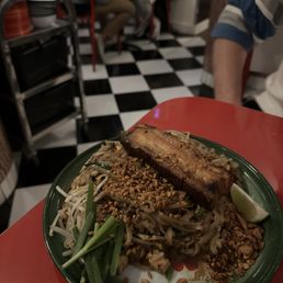 Pad Prik Khing with Crispy Pork Belly