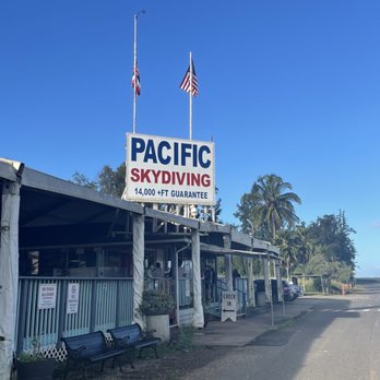 Pacific Skydiving Honolulu - Sign outside - Skydiving Near Me - Waialua, Hawaii