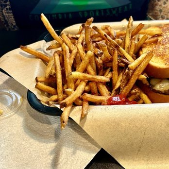 Whiskey Foxtrot Burger Shoppe - Generous hand cut fries for $5 are a fantastic meal by themselves! Daughter enjoyed the Texas Toast Burger. - Burgers Near Me - Birmingham, Alabama Whiskey Foxtrot Burger Shoppe - Generous hand cut fries for $5 are a fantastic meal by themselves! Daughter enjoyed the Texas Toast Burger. - Burgers Near Me - Birmingham, Alabama