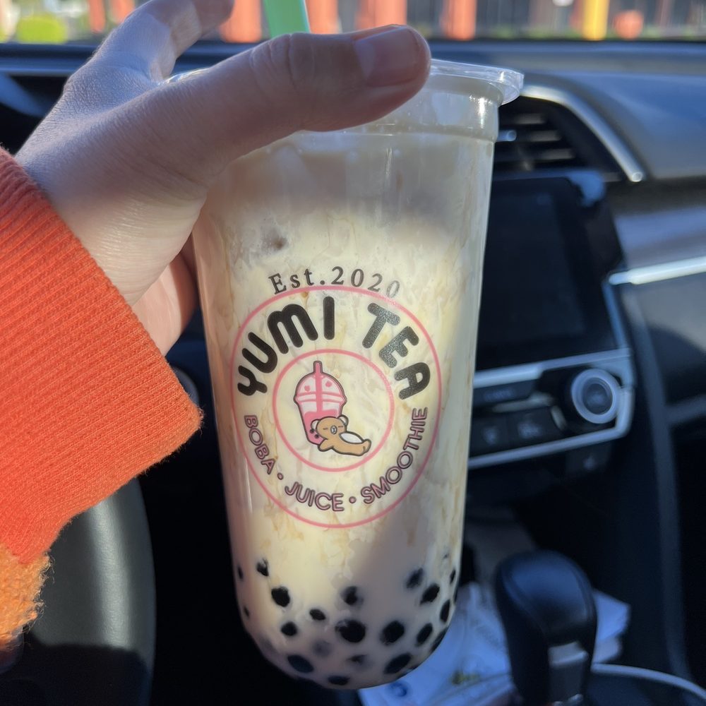 Crème brûlée milk tea Crème brûlée milk tea